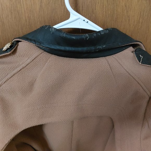 Layered-Hem Double-Breasted Winter Trench Coat from YesStyle Camel Brown Size S - Picture 10 of 10